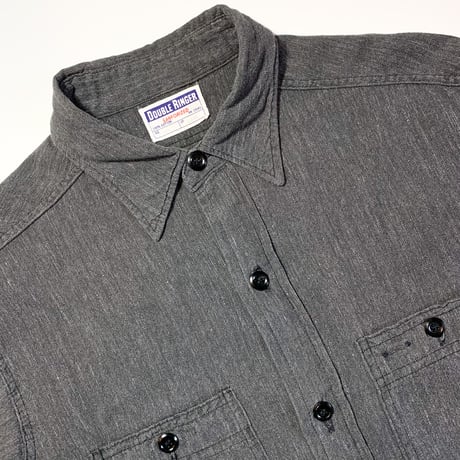 1950〜60's DOUBLE RINGER Black Chambray L/S Shirt