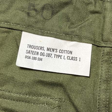 1960's US.ARMY Utility Trousers Deadstock