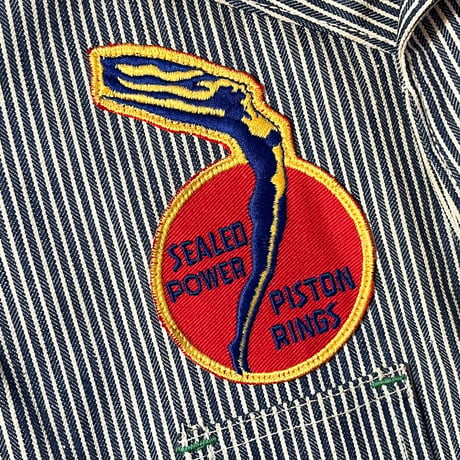 1940〜50's OSHKOSH Hickory Engineer Coat Deadstock