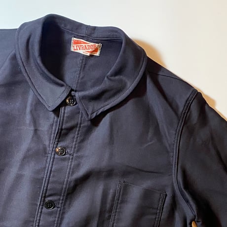 1960's LIVRADOR Black Moleskin Jacket Deadstock