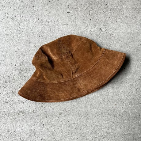 1980's BANANA REPUBLIC Suede Leather Hat