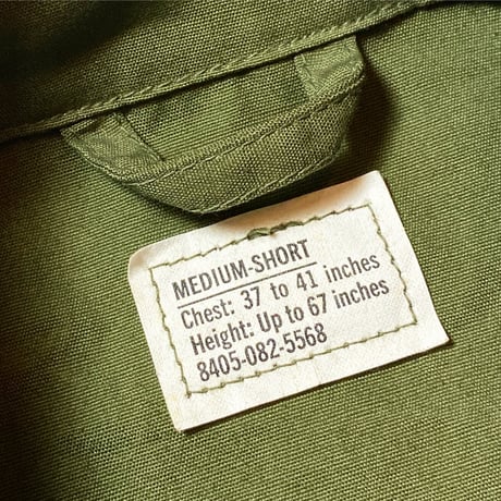 1960's US.ARMY Jungle Fatigue 2nd Jacket Deadstock
