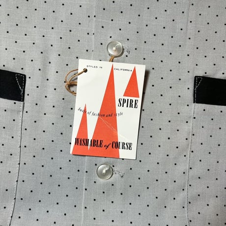 1950's SPIRE Rayon S/S Shirt Deadstock