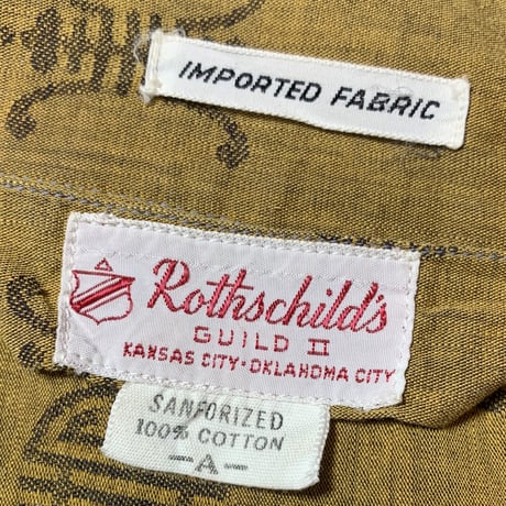1960's Rothschilds Pajama L/S Shirt