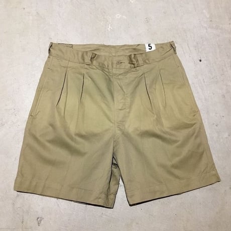 1950〜60's French Army Chino Short Pants Deadstock