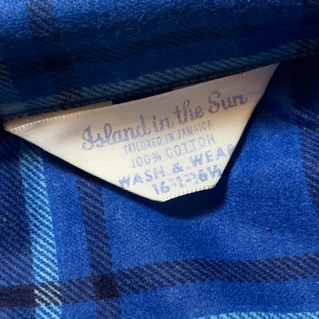 1960's Island in the Sun Flannel L/S Shirt Deadstock