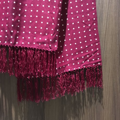 1960〜70's TOOTAL Rayon Dots Scarf