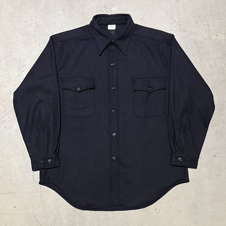 1970's US.NAVY CPO Wool L/S Shirt Deadstock