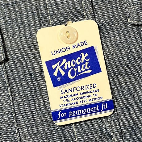 1950's Knock Out Chambray L/S Shirt Deadstock