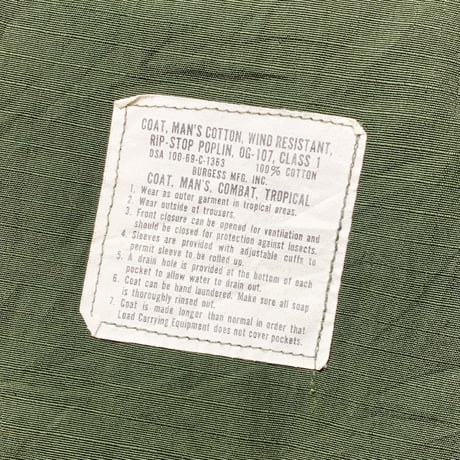 1960's US.ARMY Jungle Fatigue 4th Jacket