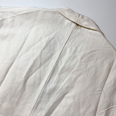 1940's〜 French Military Hospital Linen Coat Deadstock