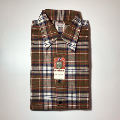 1960's McGREGOR Flannel L/S Shirt Deadstock