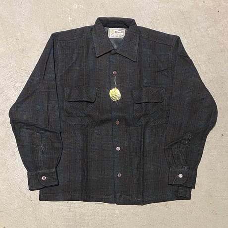 1970's Briarcliff Wool L/S Shirt Deadstock