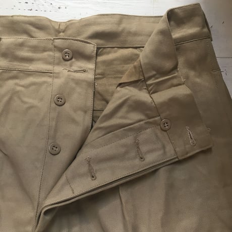 1950〜60's French Army M-52 Chino Trousers Deadstock