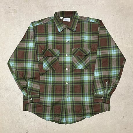 1960's BRENT Flannel L/S Shirt Deadstock