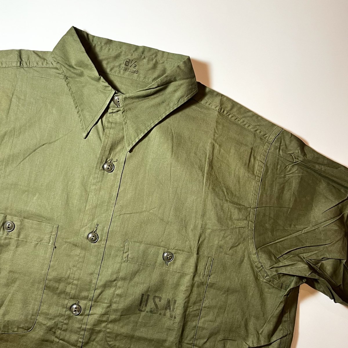 トップス US.NAVY N-3 Poplin L/S Shirt BIGYANK トップス US.NAVY N-3 Poplin L/S Shirt BIGYANK 1940's US.NAVY