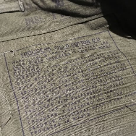1940's US.ARMY M-45 Field Trousers Deadstock