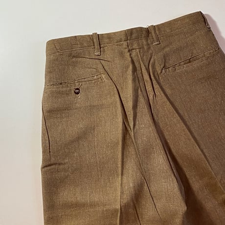 1940〜50's MAXWELL CO. Cotton Trousers Deadstock