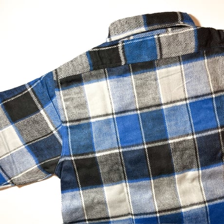 1960's MONTGOMERY WARD Heavy Flannel L/S Shirt Deadstock