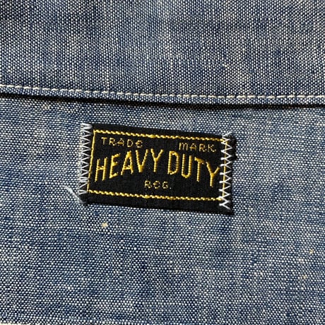 1950〜60's HEAVY DUTY Chambray L/S Shirt Deadstock