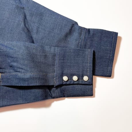 1970's WASHINGTON DEE CEE Denim Western L/S Shirt Deadstock
