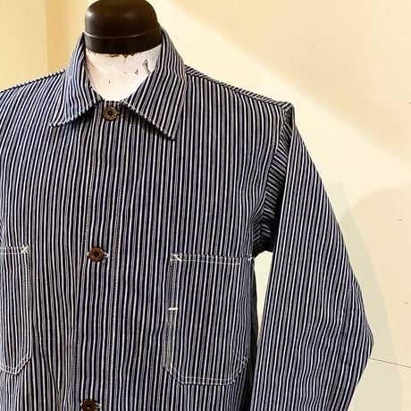 1940's STANDARD OVERALL MFG.CO. Random Hickory Coverall Deadstock