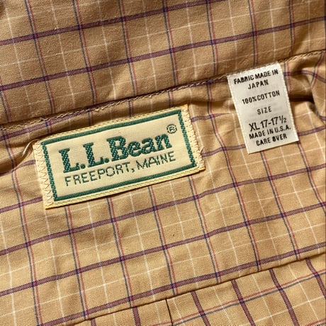 1980〜90's L.L.Bean L/S Shirt Deadstock