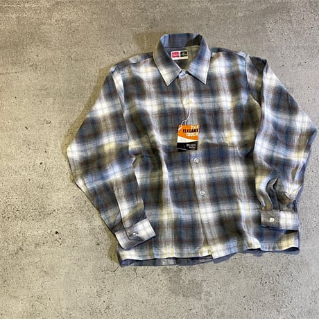 1960〜70's Super Macy Rayon L/S Shirt Deadstock