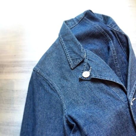 1970's French Unknown Dungaree Cook Jacket