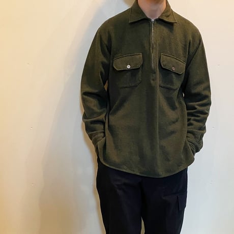 1950's L.L.Bean Wool Flannel Pullover L/S Shirt