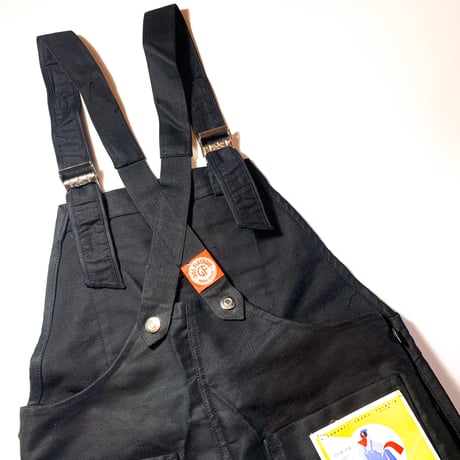 1950's〜 LE POPULAIRE Black Moleskin Overall Deadstock