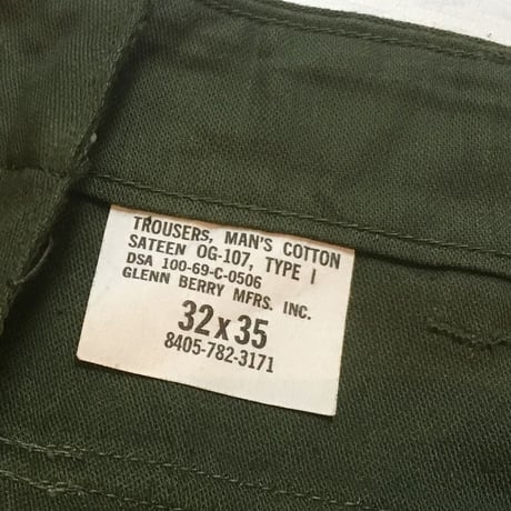 1960's US.ARMY Utility Trousers Deadstock