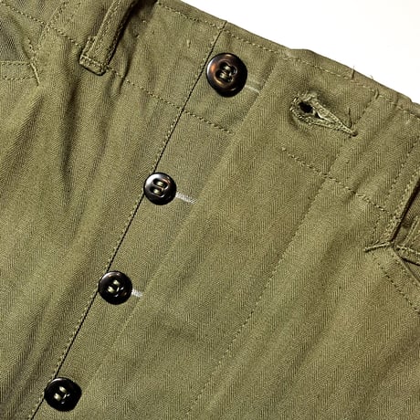 1940's US.NAVY N-3 Herringbone Trousers Deadstock