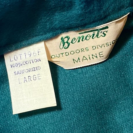1970's Benoit's Chamois Cloth L/S Shirt Deadstock