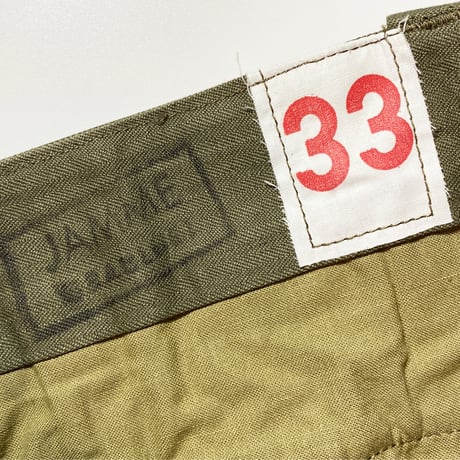 1950〜60's French Army M-47 Herringbone Trousers Deadstock