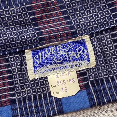 1950's SILVER STAR Flannel L/S Shirt Deadstock