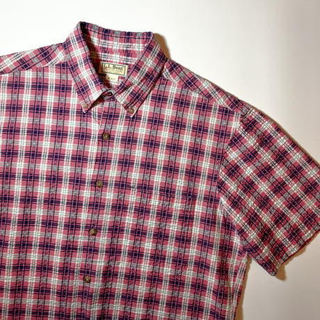 1980's L.L.Bean Seersucker S/S Shirt