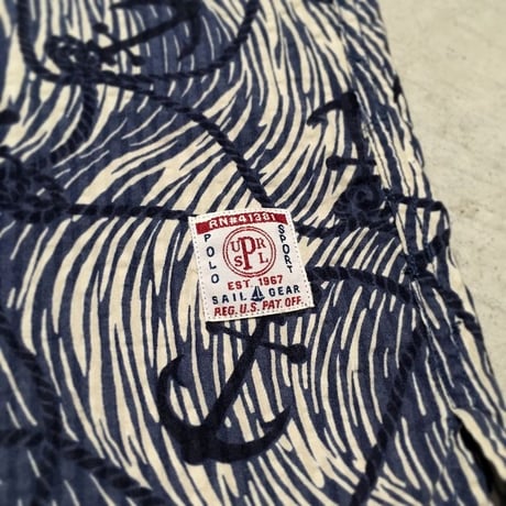 1990's POLO SPORT Seersucker S/S Shirt