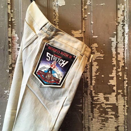 1970's RODEO RIDER Stretch Silm Tapered Pants Deadstock