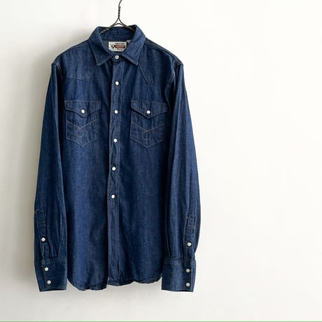 1960's RANCHCRAFT Denim Western L/S Shirt