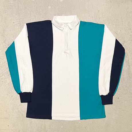 1980's THATCHER&CROSS Rugger L/S Tee Deadstock