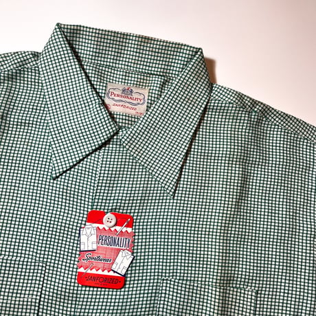 1950's PERSONALITY Rayon L/S Shirt Deadstock