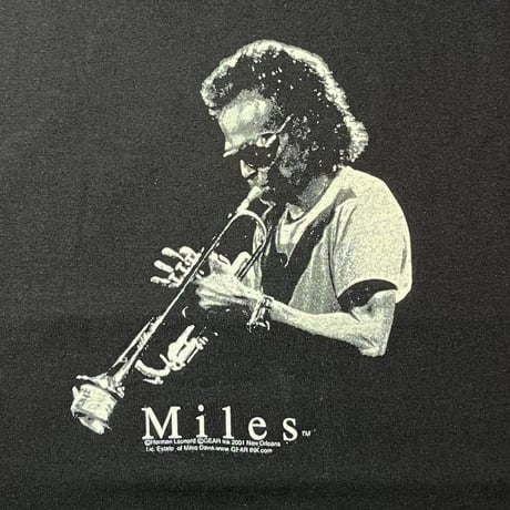 2000's〜 JERZEES Miles Davis Printed Tee Deadstock