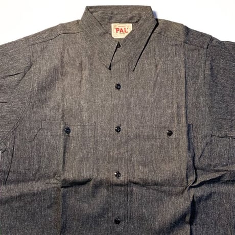 1950's PAL Black Chambray L/S Shirt Deadstock
