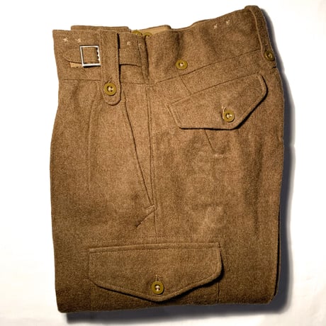 1950's British Army Battledress Wool Trousers Deadstock