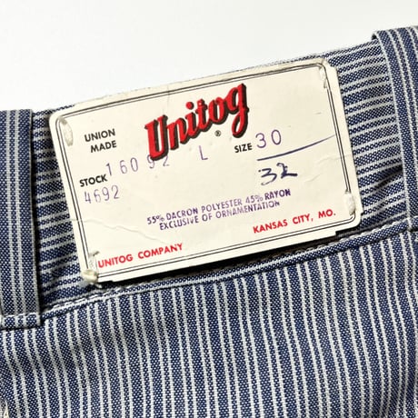 1960's Unitog Stripe Trousers Deadstock