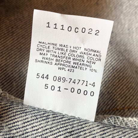 1980's Levi's 501 Denim Pants Deadstock