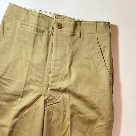 1940's US.ARMY M-45 Chino Trousers Deadstock