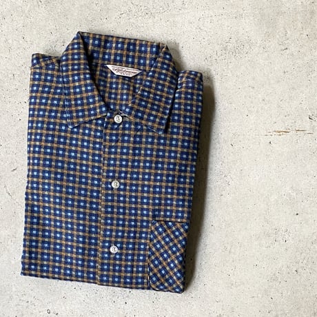 1960's Styled SPORTSHIRT Flannel L/S Shirt Deadstock