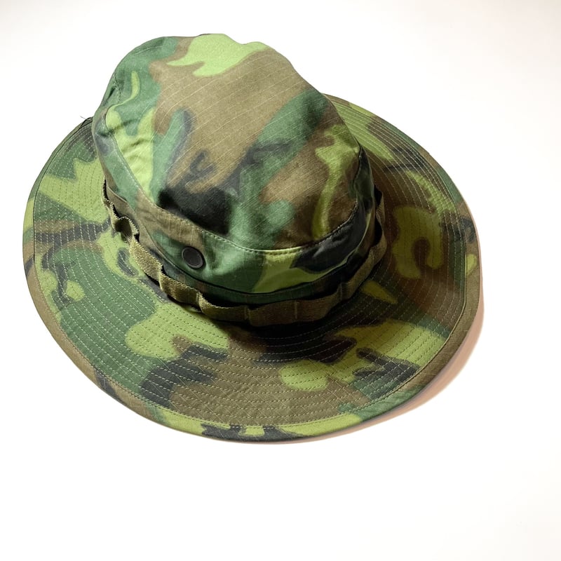 NOS 60s リーフカモ　グリーンリーフカモ ブーニー ERDL 7 1/8 NOS 60s リーフカモ グリーンリーフカモ ブーニー ERDL 7 1/8